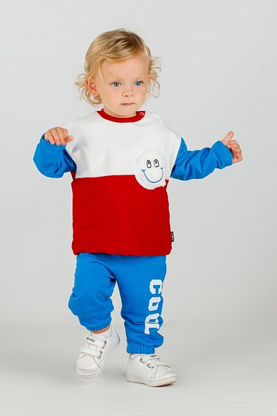 Harika KIDS Baby Boy & Child Two Thread Fabric Medium Thickness Knitted Basic Bottom Top Tracksuit Set
