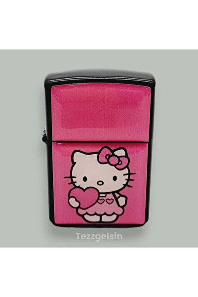 Tezzgelsin Damla Baskı Desenli Benzinli Metal Çakmak