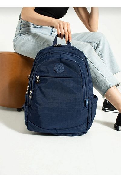 MEGA LARGE SIZE SCHOOL BAG DARK BLUE UNISEX RAINWATER PROOF