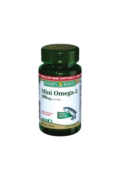 Nature's Bounty Mini Omega 3 900 Mg 60 Mini Softgels