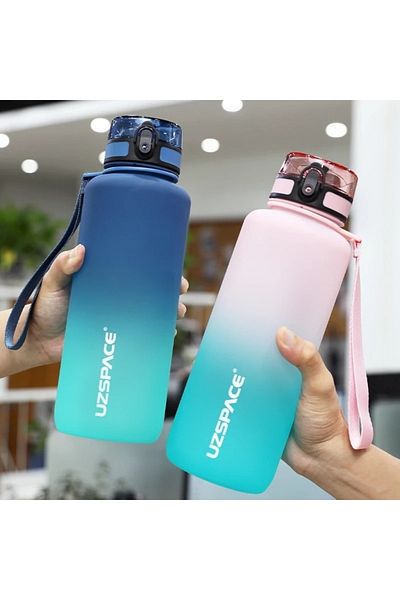 Uzspace زجاجة مياه سعة 1,50 لتر، خالية من مادة DETOX Bpa U 3056