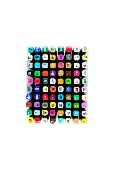 Masis Double Sided Twin Graphic Marker Pen Set 80 Colors
