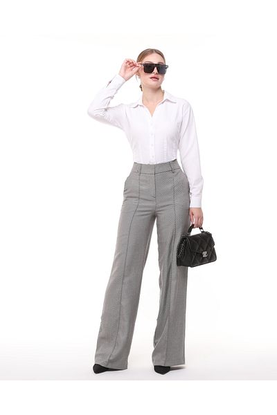 İslander melange palazzo pants