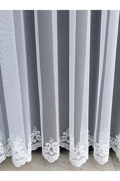 lüks House Luxury Greek Skirt Tulle Curtain Crown Patterned 1.Close Pleat 1e3