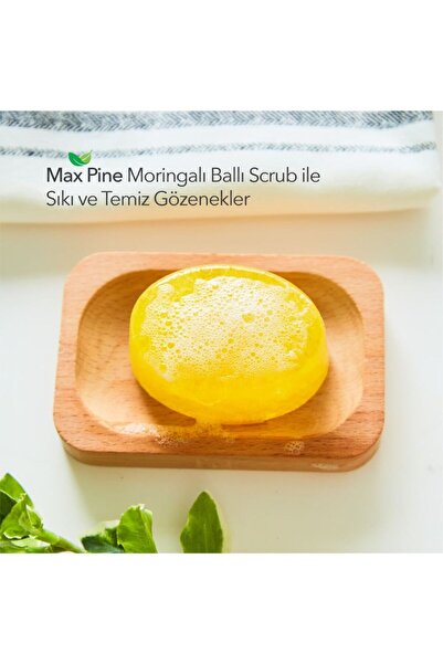 MAXPINE Doğal Güneş Koruyuculu, Leke Karşıtı Ballı Kabak Lifli Sabun 1 Adet