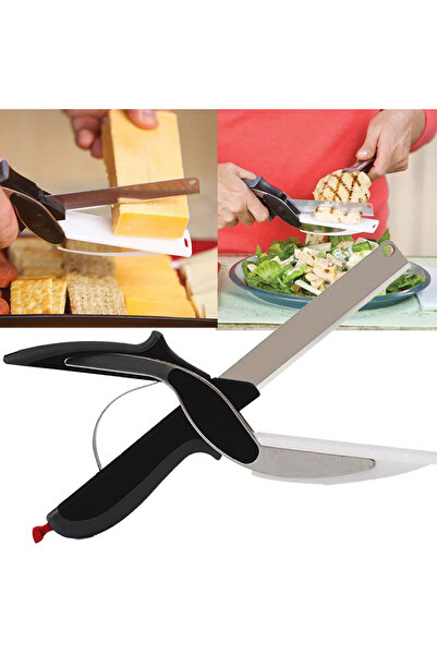 alpanya Chicken Fish Vegetable Slicer Kitchen Scissors with Scissors Board