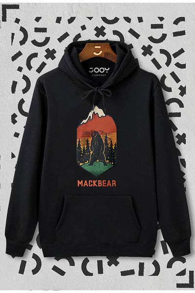 Jooy Company Hanorac cu glugă cu imprimeu Mackbear