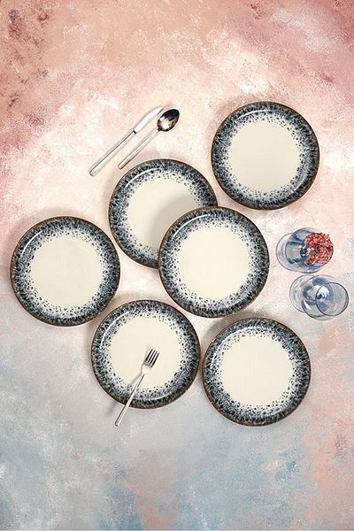 Porland Re-Gen Ontario Flat Serving Plate Set 6 Pieces 27cm