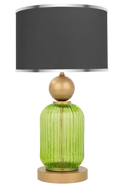 MINIMAL ETICARET VE BILGI TEKNOLOJILERI Lotus Forest Green Glass Lampshade