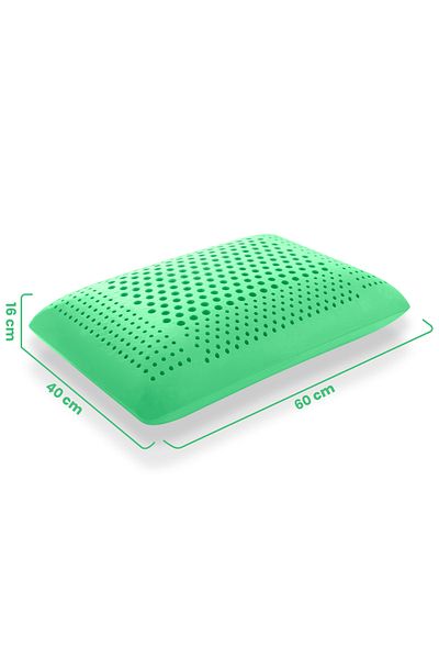 Viscofoam Air Therapy Air Channel Orthopedic Pillow Visco Pillow Green 60X40X16Cm