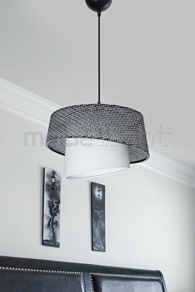 Modelight LİMA ARTI DESENLİ SİYAH/BEYAZ SARKIT SALON-OTURMA ODASI-ÇOCUK ODASI...