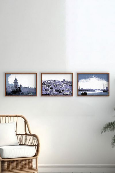 ÖZCANLAR ÇERÇEVE GULTEKIN CIZGEN ISTANBUL SERIES DIGITAL PRINTING