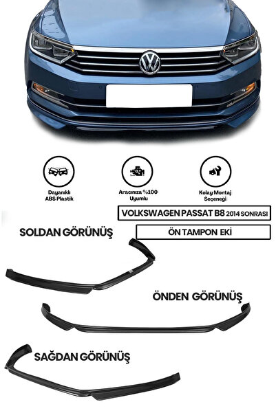 Genel Markalar Passat B8 2014 - Sonrası Ön Ek (PLASTİK) Uyumlu