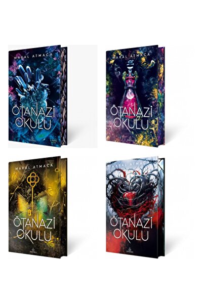 Ephesus Yayınları ÖTANAZİ OKULU 4 KİTAP YAN BOYAMALI CİLTLİ SET MARAL ATMACA ...