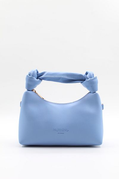 NOTHING Women's 3-Piece Chain Bag Urban Bag Knot Detailed Bag Set with Necklace Gift Baby Blue Green Cream