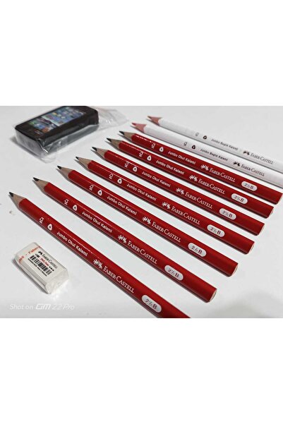 Faber Castell MY FIRST PENCIL SET JUMBO 7+2 SMALL ERASER TOTAL 11 PIECES (PEN...