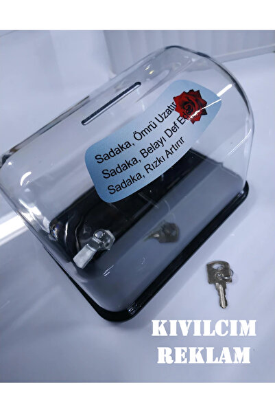 KIVILCIM PLASTİK VE REKLAM ÜRÜNLERİ 10 ADET BAĞIŞ KUTUSU KIRILMAZ MALZEME - 1...