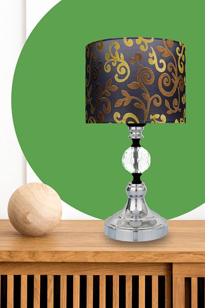 MINIMAL ETICARET VE BILGI TEKNOLOJILERI Omega Crystal Silver Chrome Mini Lampshade