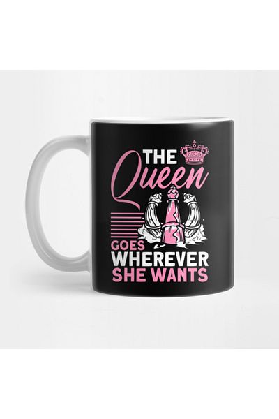 Pixxa Go Where the Queen Wants - Chess Mug