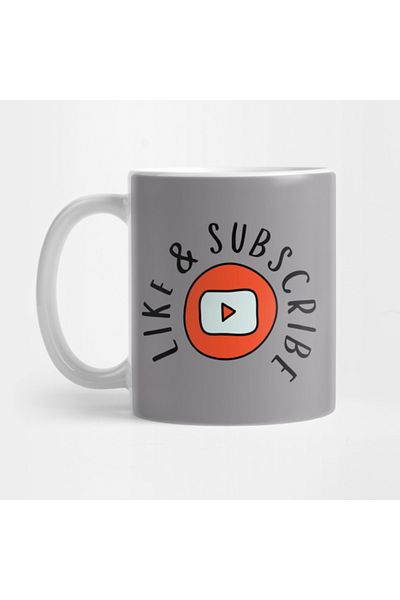 Pixxa Like & Subscribe - Like and Be a Member - Youtube Mug