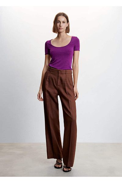 MANGO Woman tricou decoltat