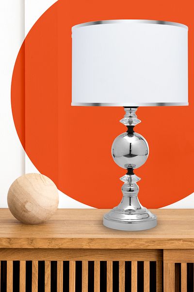 MINIMAL ETICARET VE BILGI TEKNOLOJILERI Omega Silver Chrome Lampshade