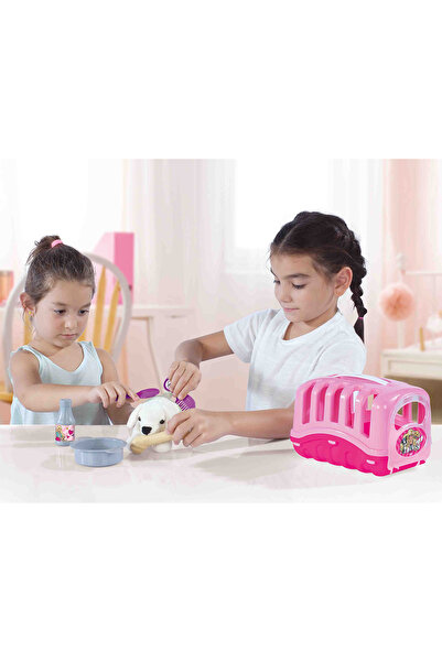 YILDIRIM OYUNCAK My First Pet Toy with Cage and Carrying Bag - Plush Dog and Accessories