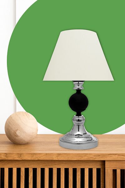 MINIMAL ETICARET VE BILGI TEKNOLOJILERI Omega Contrast Silver-black Cone Mini Lampshade