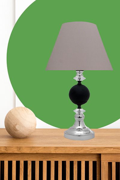 MINIMAL ETICARET VE BILGI TEKNOLOJILERI Omega Silver Black Contrast Lampshade