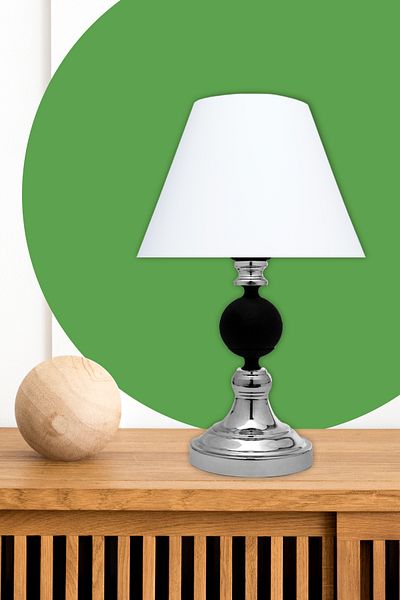 MINIMAL ETICARET VE BILGI TEKNOLOJILERI Omega Contrast Silver-black Cone Mini Lampshade