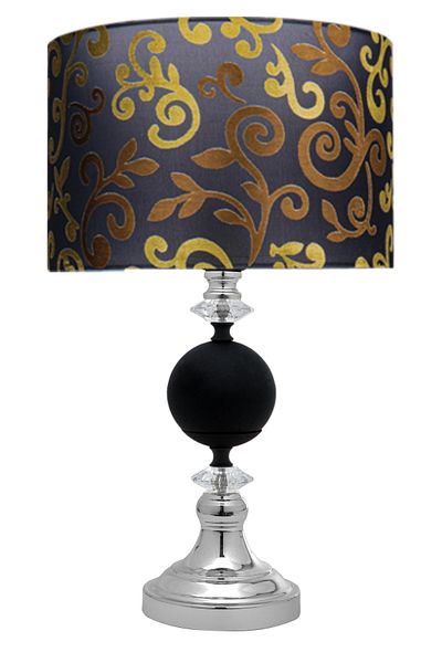 MINIMAL ETICARET VE BILGI TEKNOLOJILERI Omega Silver Black Contrast Lampshade