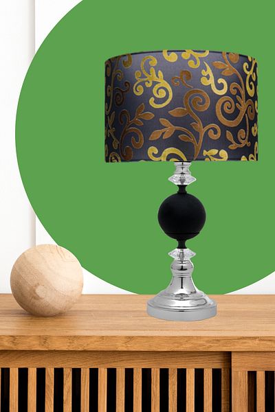 MINIMAL ETICARET VE BILGI TEKNOLOJILERI Omega Silver Black Contrast Lampshade