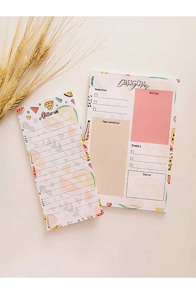 EyER Shoping Set caiete pentru planificator de birou galben