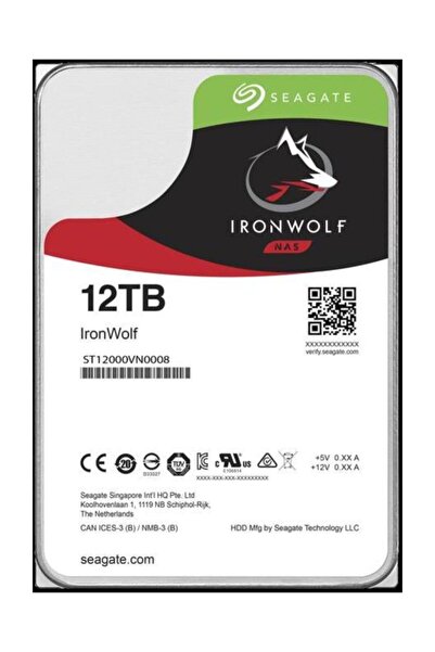 Seagate Σκληρός δίσκος IronWolf 12TB 3.5 " SATA 3 7200rpm 256MB