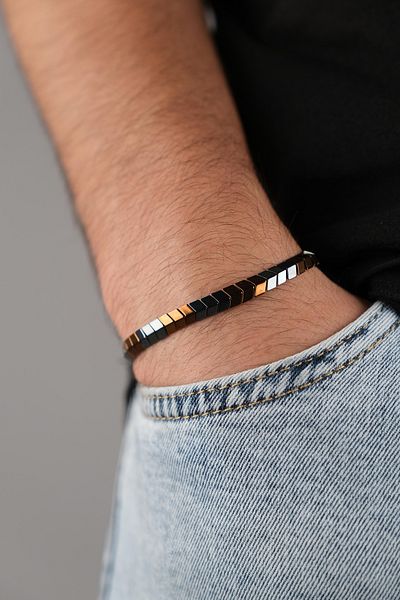 Jack Ferrero MEN'S DISCOLOUR-PROOF NATURAL STONE BRACELET EXCLUSIVE
