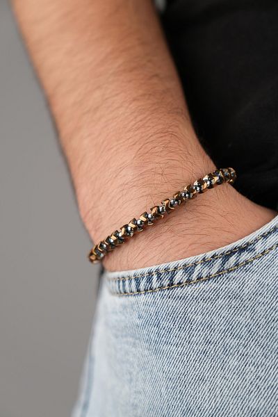 Jack Ferrero MEN'S DISCOLOUR-PROOF NATURAL STONE BRACELET EXCLUSIVE