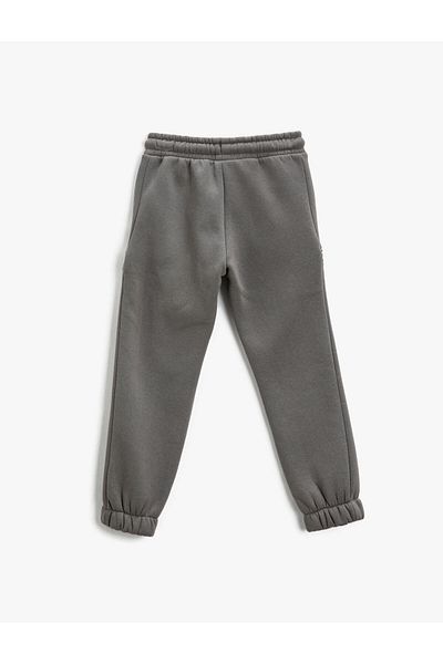Koton Basic Jogger Sweatpants with Zipper Pocket Detail and Tie Waist