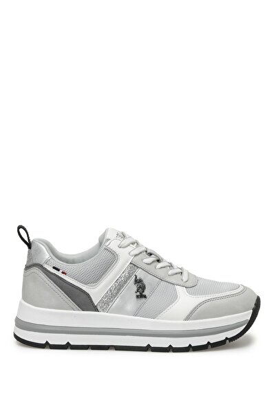 U.S. Polo Assn. SHINY 3PR Γκρι Γυναικεία Αθλητικά Παπούτσια
