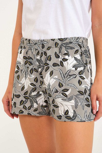 Dennis Denise Pantaloni scurti de damă din bumbac cu modele florale