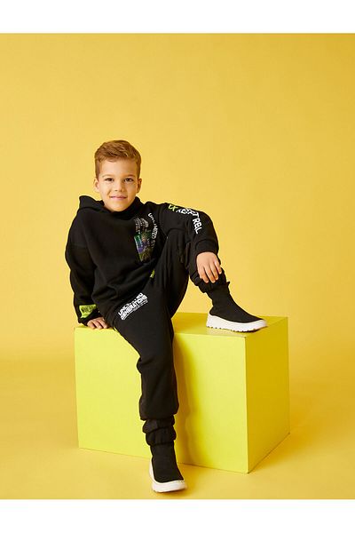 Koton Color Block Printed Sweatpants