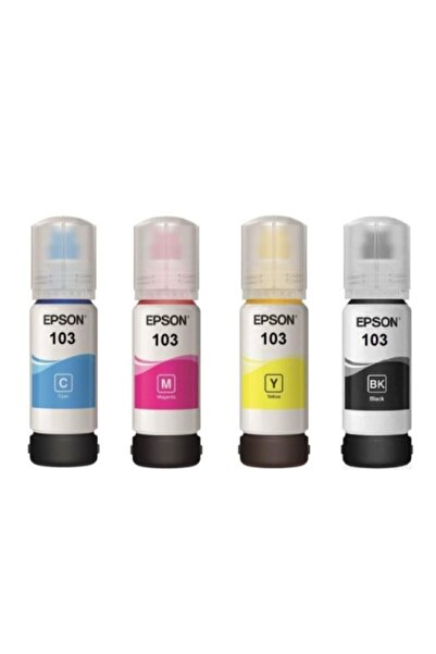 EPSON مجموعة حبر أصلية من سلسلة 103 مكونة من 4 ألوان
