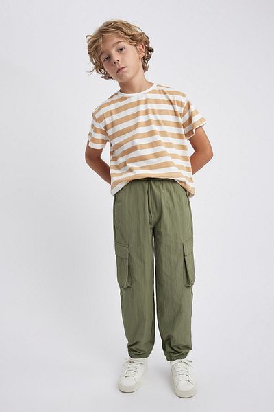 DeFacto Boy's Cargo Jogger Leg Parachute Trousers B2589a823au