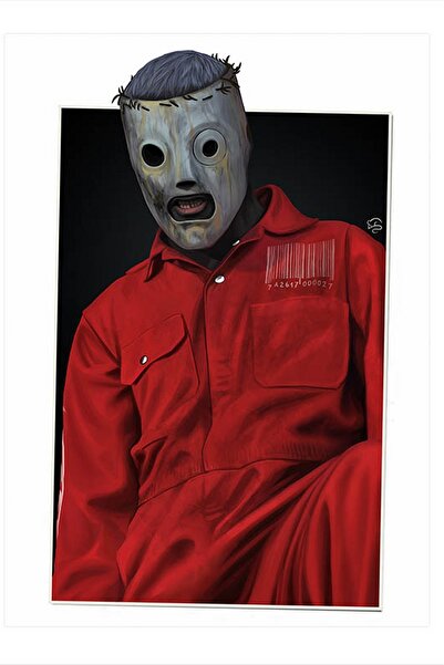 Bedeko Ahşap Tablo Slipknot Corey Taylor Hediyelik Ahşap Tablo