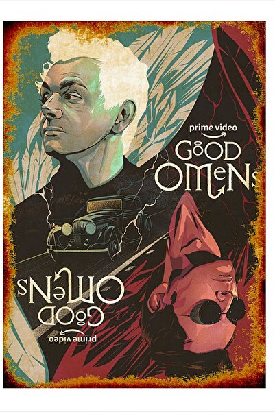 Bedeko Good Omens Hediyelik Ahşap Tablo