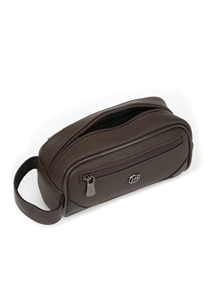 MORCA Personal Shaving & Makeup Care Bag Brown