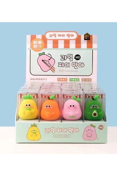 YEŞİLDESİGN Cute Fruits Pencil Sharpener 1 piece