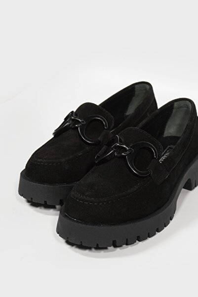 TUNAELLİ DÁMSKÉ ČERNÉ SEMIŠOVÉ BOTY S PŘÍRODNÍ KŮŽE S PŘÍRODNÍ KŮŽE