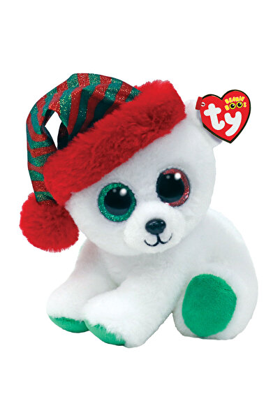 TY Beanie Boos Paxton Christmas Themed Polar Bear Plush 15 cm