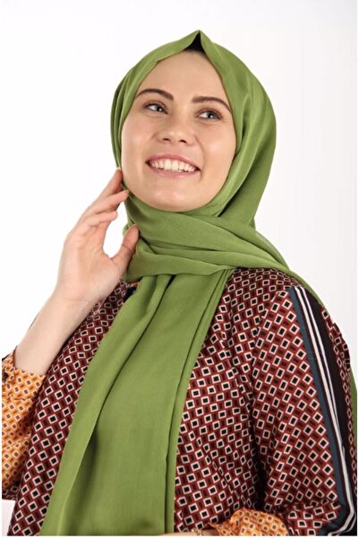 Levidor Kadın Yağ Yeşili Janjan Şifon Abiye Şal