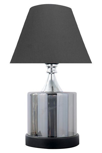 MINIMAL ETICARET VE BILGI TEKNOLOJILERI Lambent Smoked Cone Black Glass Lampshade